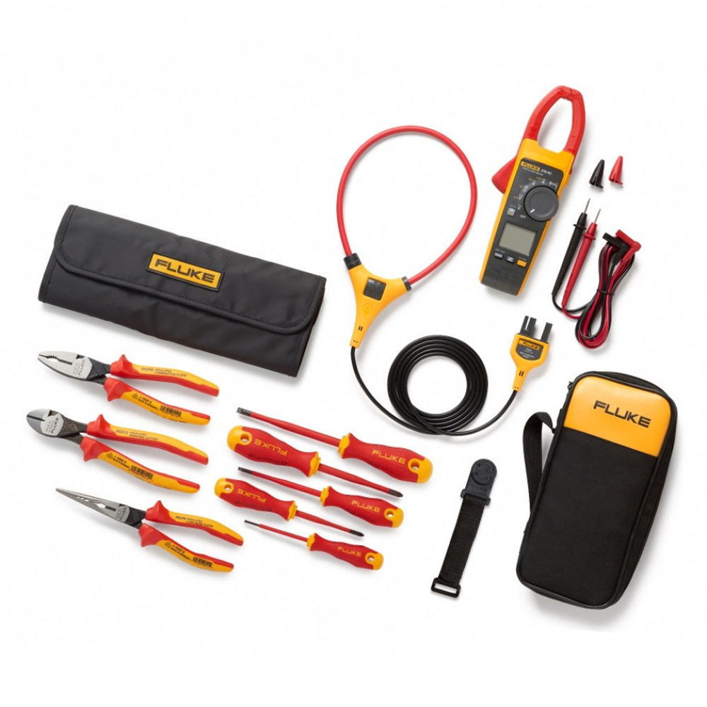 Kit Amperímetro de gancho con Herramientas de Mano Fluke IB376K